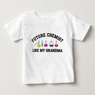 Camiseta De Bebé El químico futuro tiene gusto de mi abuela