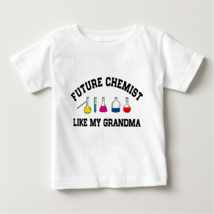 Camiseta De Bebé El químico futuro tiene gusto de mi abuela