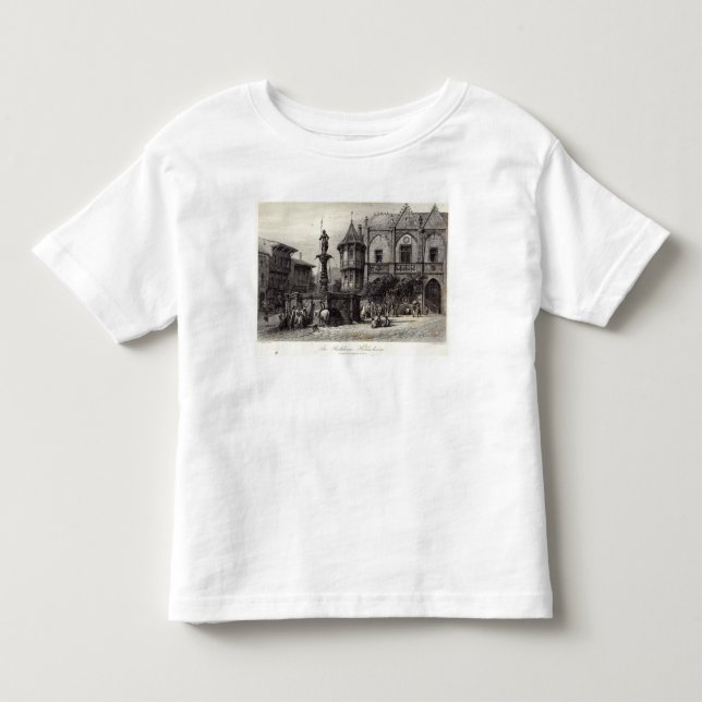 Camiseta De Bebé El Rathhaus, Hildesheim (Anverso)