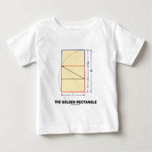 Camiseta De Bebé El rectángulo de oro (coeficiente matemático)