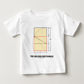 Camiseta De Bebé El rectángulo de oro (coeficiente matemático)