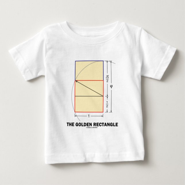 Camiseta De Bebé El rectángulo de oro (coeficiente matemático) (Anverso)