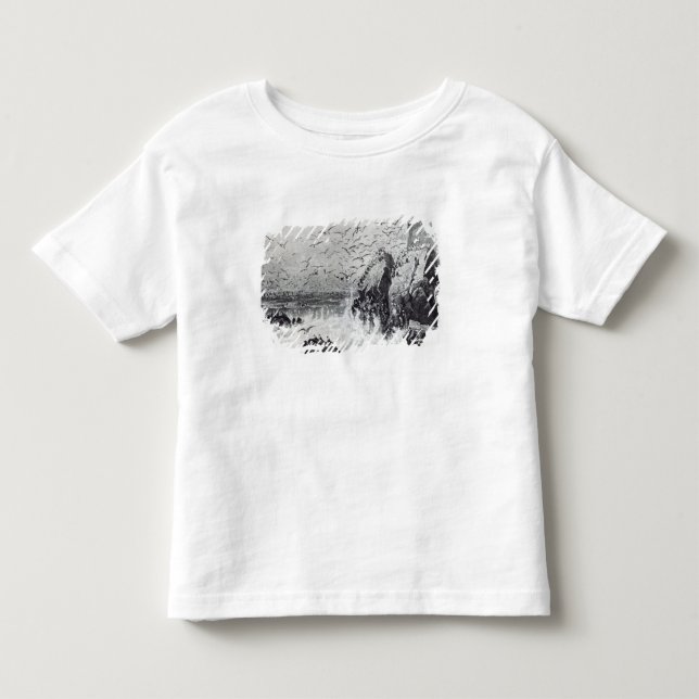 Camiseta De Bebé El refugio de las gaviotas (Anverso)