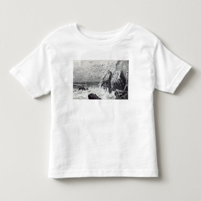 Camiseta De Bebé El refugio de las gaviotas (Anverso)