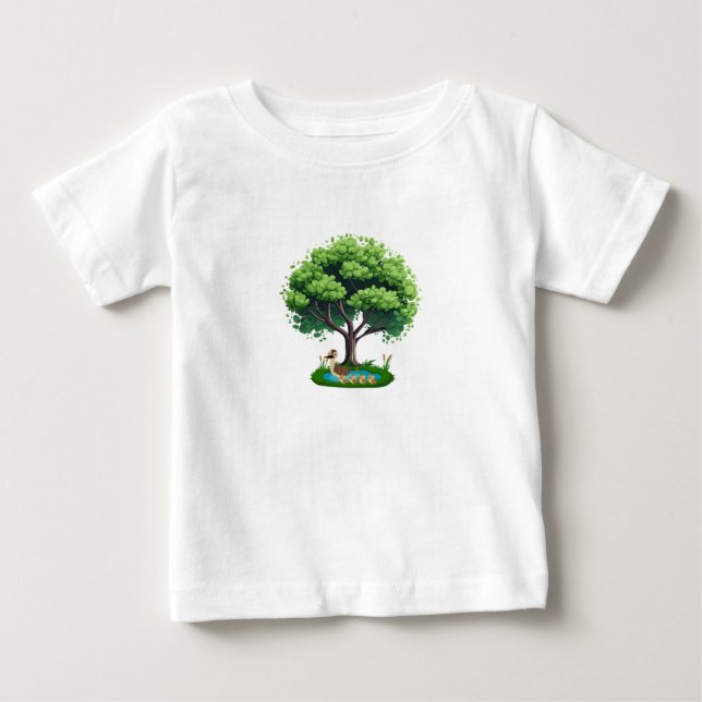 Camiseta De Bebé El refugio pacífico del pato (Anverso)