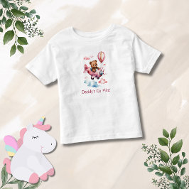 Camiseta De Bebé El regalo del Chica piloto adjunto de papá del avi