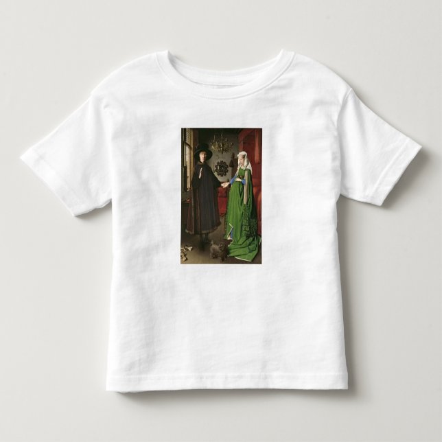 Camiseta De Bebé El retrato de Juan Arnolfini (Anverso)