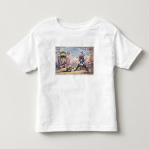 Camiseta De Bebé El rey de Roma, 1814 - dibujo animado que muestra