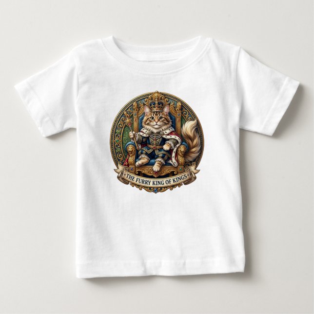 CAMISETA DE BEBÉ EL REY PELUDO DE LOS REYES (Anverso)