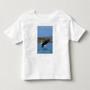 Camiseta De Bebé El río Columbia, salto de WashingtonEagle
