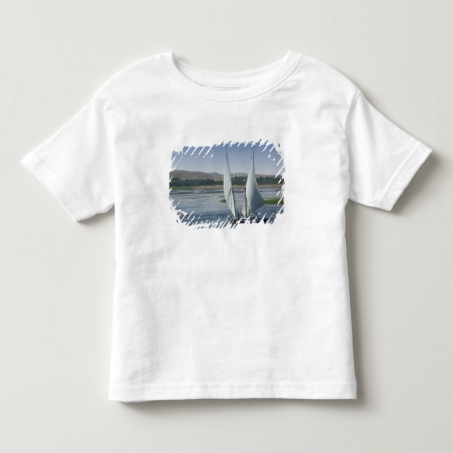 Camiseta De Bebé El río Nilo y los barcos de vela utilizados como (Anverso)