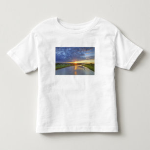 Camiseta De Bebé El río Powder atrapa la última luz en Custer