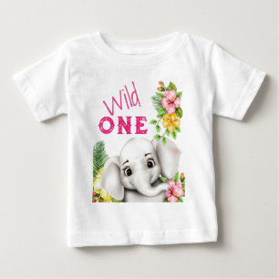 Camiseta De Bebé El Safari de la Selva Elefante Personalizado