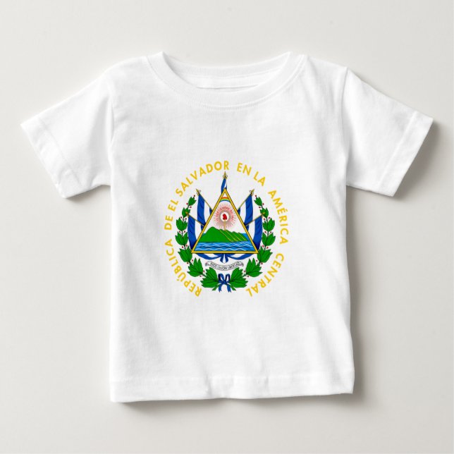 Camiseta De Bebé El Salvador - emblema/bandera/escudo de (Anverso)