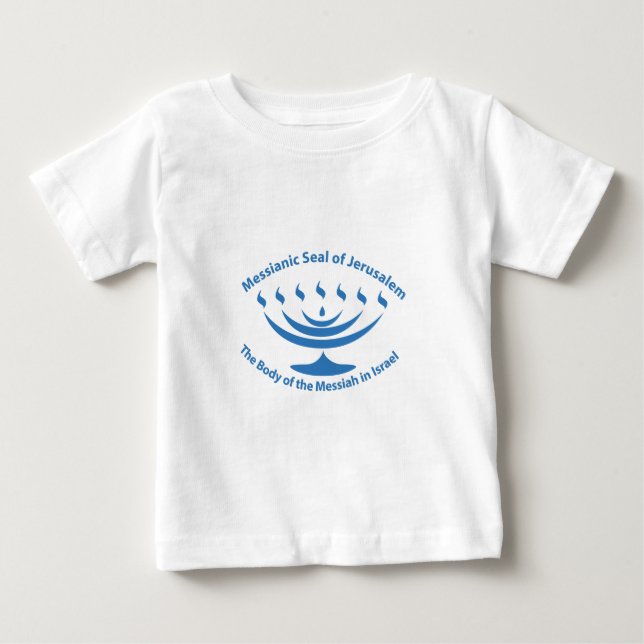 Camiseta De Bebé El sello judío mesiánico de Jerusalén (Anverso)