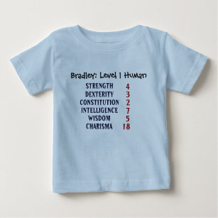 Camiseta De Bebé El ser humano del nivel 1 personaliza