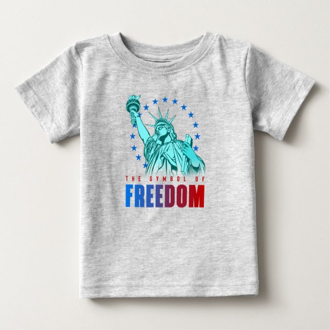 Camiseta De Bebé El símbolo de la libertad | Bebé (Anverso)