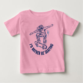Camiseta De Bebé El Skater Hace Mediodía, Más Que Patinar