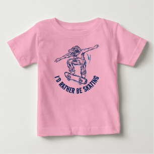 Camiseta De Bebé El Skater Hace Mediodía, Más Que Patinar