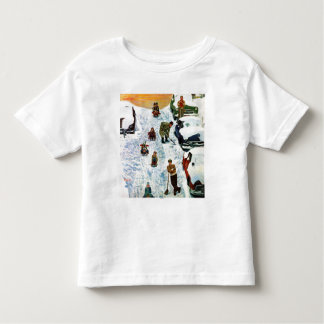 Camiseta De Bebé El Sledding y excavación