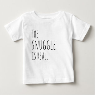 Camiseta De Bebé El Snuggle es equipo real del bebé