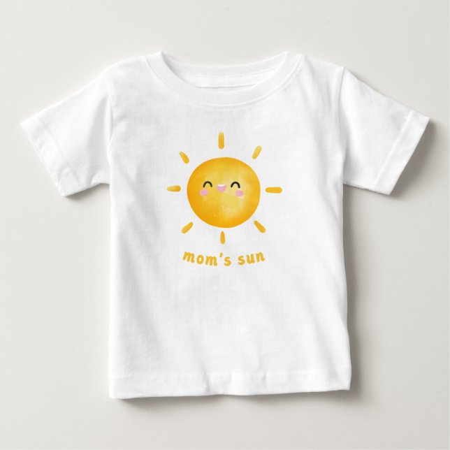 Camiseta De Bebé El sol de mamá (Anverso)