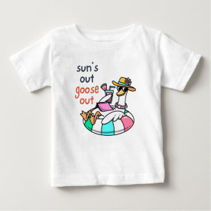 Camiseta De Bebé El Sol Está Fuera, el Ganso Está Fuera, Pato de Ve