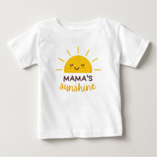 Camiseta De Bebé El Sol Kawaii de Mamá Linda