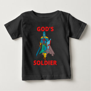 Camiseta De Bebé El soldado de Dios en los brazos