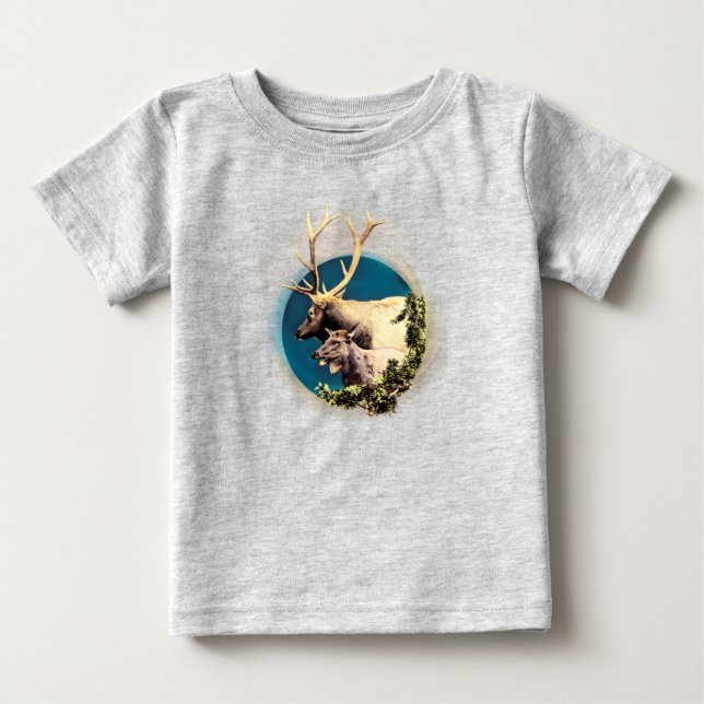 Camiseta De Bebé El Stag y el Hind (Anverso)