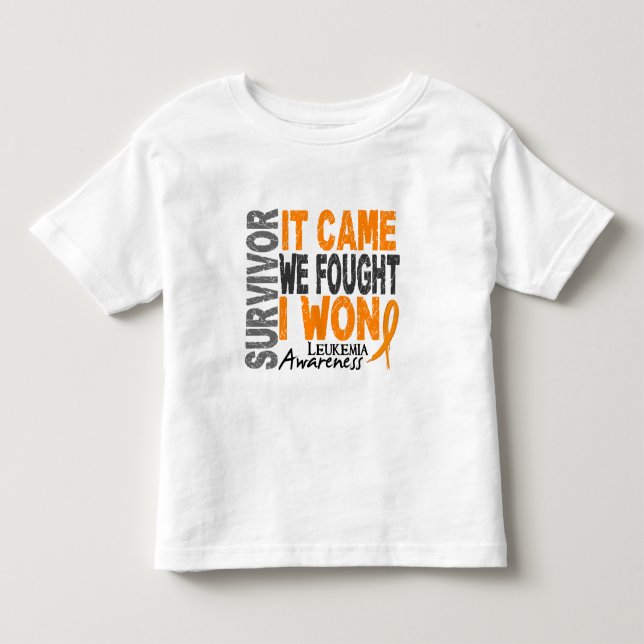 Camiseta De Bebé El superviviente de la leucemia que vino nosotros (Anverso)