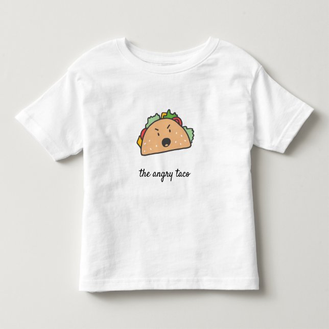 Camiseta De Bebé El taco enojado (Anverso)