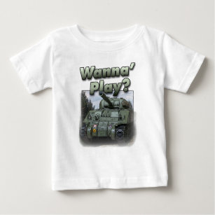 Camiseta De Bebé ¿El tanque de Sherman - quiera jugar?