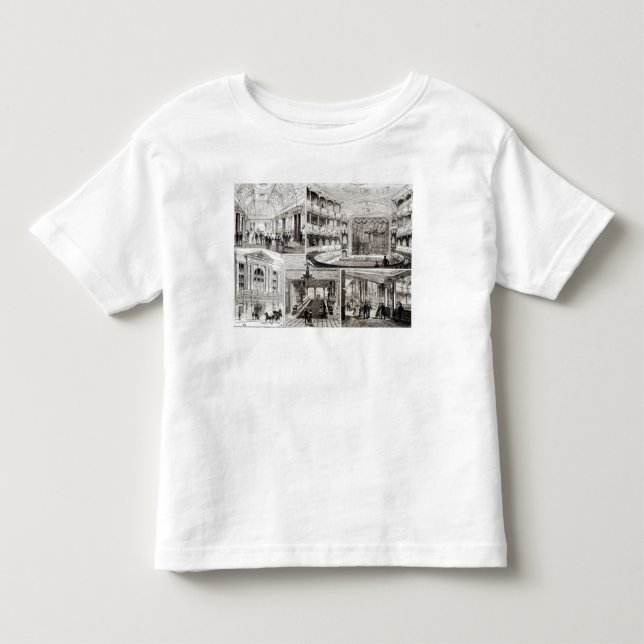 Camiseta De Bebé El teatro del imperio, cuadrado de Leicester (Anverso)