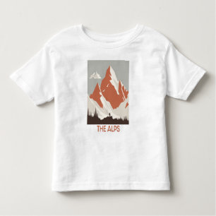 Camiseta De Bebé El Tee de los Alpes