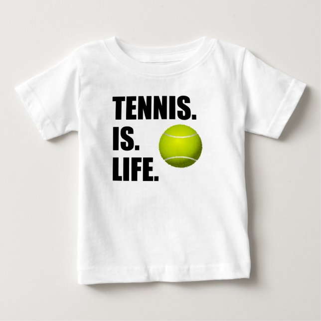 Camiseta De Bebé El tenis es vida (Anverso)