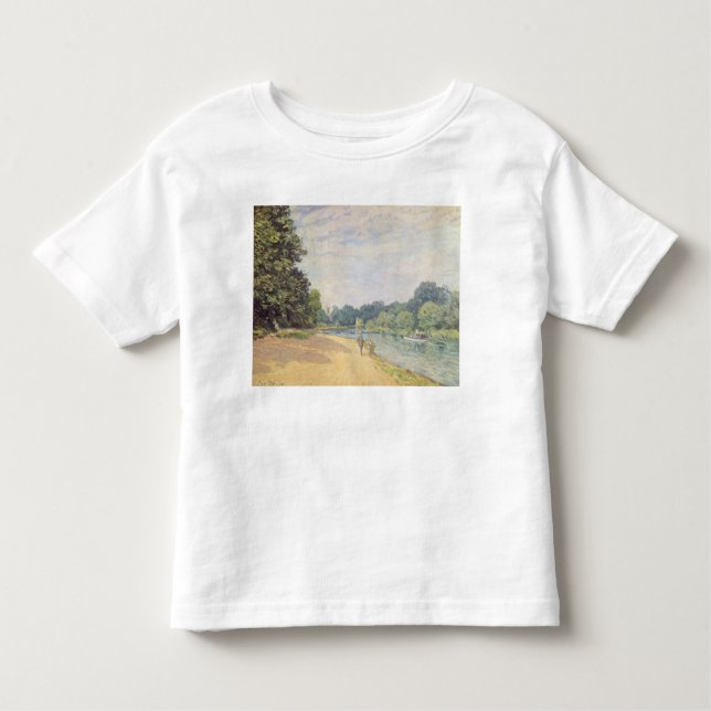Camiseta De Bebé El Thames con la iglesia de Hampton, 1874 (Anverso)
