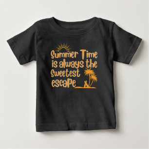 Camiseta De Bebé El tiempo de verano es siempre el mejor escape