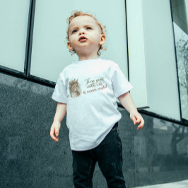 Camiseta De Bebé El Tiempo Que Se Dedica Con El Diseño De Acuarela