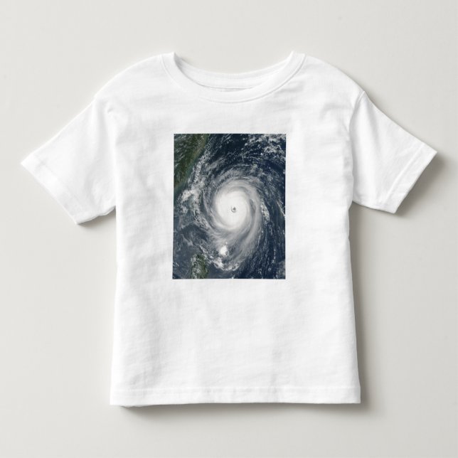 Camiseta De Bebé El tifón Longwang se acerca a Taiwán (Anverso)