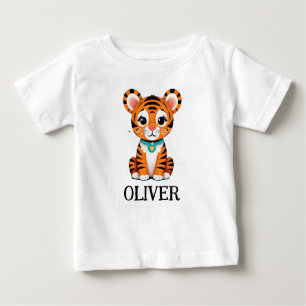 Camiseta De Bebé El tigre bebé lindo personalizado
