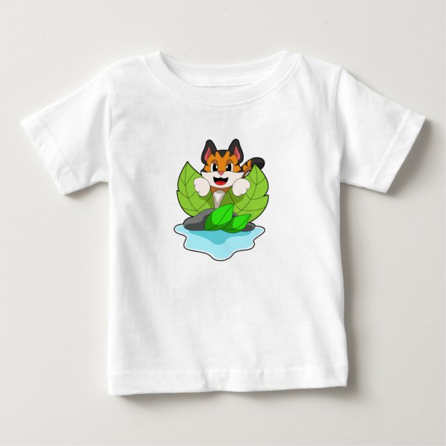 Camiseta De Bebé El tigre en la caza (Anverso)