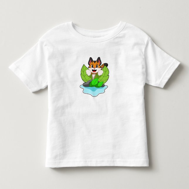 Camiseta De Bebé El tigre en la caza (Anverso)