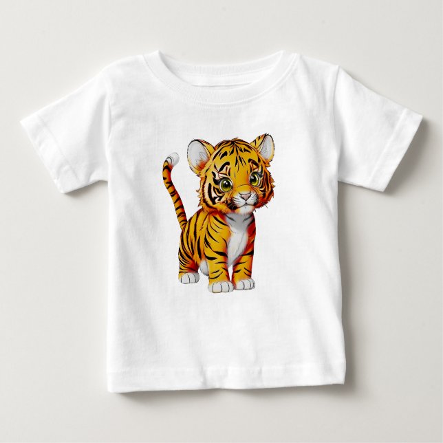 Camiseta De Bebé El tigre pequeño, la luz (Anverso)
