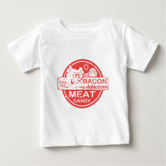 Camiseta De Bebé El tocino es caramelo