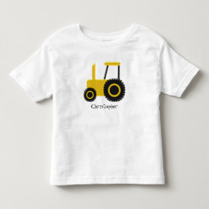 Camiseta De Bebé El tractor amarillo apenas añade nombre