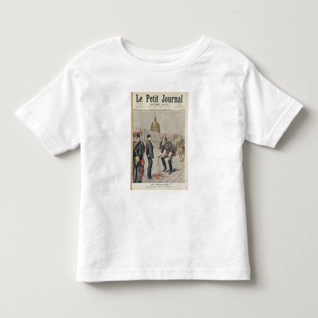 Camiseta De Bebé El traidor la degradación de Alfred Dreyfus (Anverso)