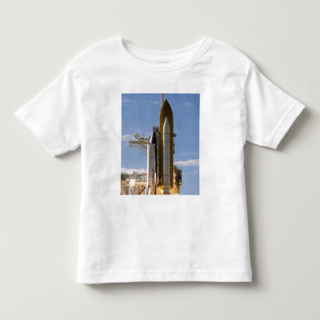 Camiseta De Bebé El transbordador espacial Atlantis despega 5 (Anverso)