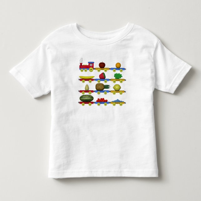 Camiseta De Bebé El tren de la fruta (Anverso)