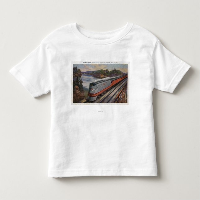 Camiseta De Bebé El tren de la línea aerodinámica de Hiawatha (Anverso)